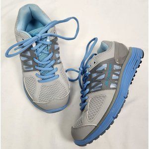 I-RUNNER Woman's Sz. 8 Eliza Leather/Mesh Walking Shoes